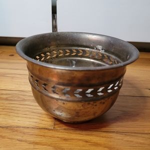 vintage brass planter made in india